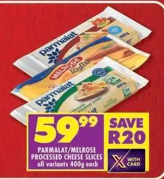PARMALAT/MELROSE PROCESSED CHEESE SLICES