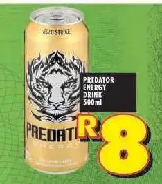 Shoprite PREDATOR ENERGY DRINK 500ml offer