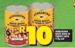 Shoprite HOMEGROWN BAKED BEANS IN TOMATO SAUCE offer