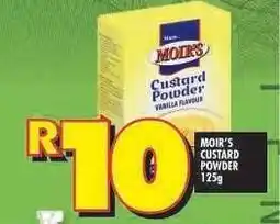 Shoprite MOIR'S CUSTARD POWDER 125g offer