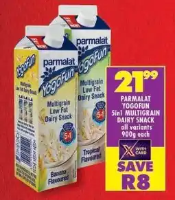Shoprite PARMALAT YOGOFUN 5in1 MULTIGRAIN DAIRY SNACK offer
