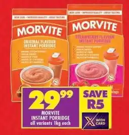 Shoprite MORVITE INSTANT PORRIDGE offer