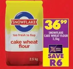 Shoprite Snowflake Cake Wheat Flour 2.5kg offer