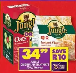 Shoprite Jungle Original/Instant Oats offer
