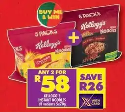 Shoprite Kellogg's Instant Noodles offer