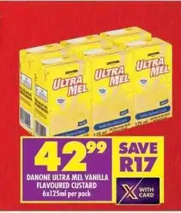 Shoprite Danone Ultra Mel Vanilla Flavoured Custard offer