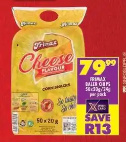Shoprite FRIMAX BALER CHIPS 50x20g/24g offer