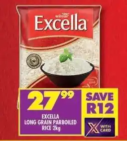 Shoprite Excella Long Grain Parboiled Rice 2kg offer