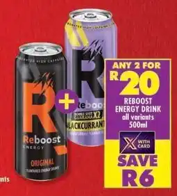 Shoprite Reboost Energy Drink offer