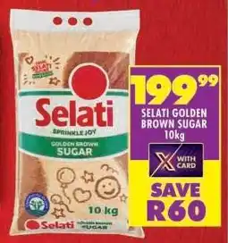 Shoprite SELATI GOLDEN BROWN SUGAR 10kg offer