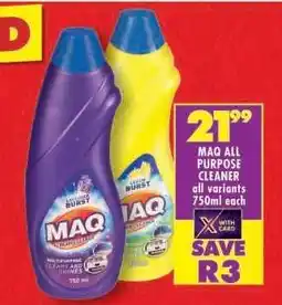 Shoprite MAQ ALL PURPOSE CLEANER offer