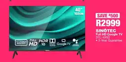 OK Furniture SINOTEC Full HD Google TV STL-40G2 offer