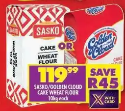 Shoprite SASKO/GOLDEN CLOUD CAKE WHEAT FLOUR offer