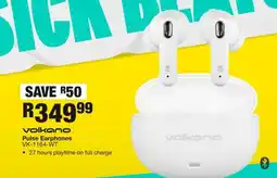 OK Furniture Volkano Pulse Earphones VK-1164-WT offer