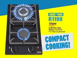 OK Furniture Univa 2-Burner Gas Stove UGH02B offer