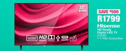 OK Furniture Hisense HD Ready Digital LED TV 32A3Q offer