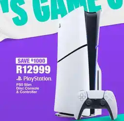 OK Furniture PlayStation PS5 Slim Disc Console & Controller offer