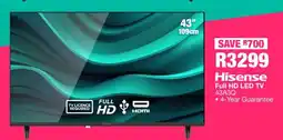 OK Furniture Hisense Full HD LED TV 43A3Q offer