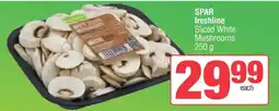 Spar SPAR freshline Sliced White Mushrooms offer