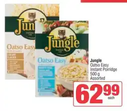 Spar Jungle Oatso Easy Instant Porridge offer