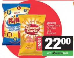 Spar Willards Cheese Curls or Flings offer