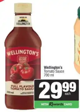 Spar Wellington’s Tomato Sauce 700 ml offer
