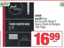 Spar SPAR goodliving A4 Counter Book offer