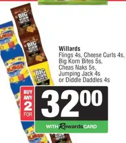 Spar Willards Snacks offer