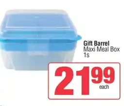 Spar Gift Barrel Maxi Meal Box offer