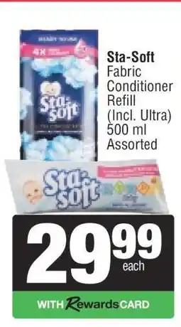 Spar STA-SOFT FABRIC CONDITIONER REFILL offer