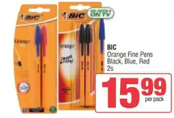 Spar BIC Orange Fine Pens offer