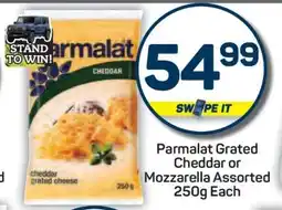 Pick n Pay Parmalat Grated Cheddar or Mozzarella Assorted 250g Each offer