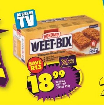 Shoprite Bokomo Weet-Bix Cereal 450g offer