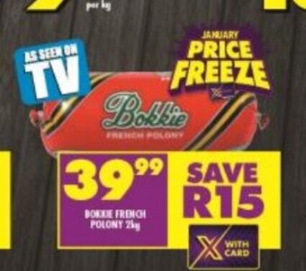Bokkie French Polony 2kg