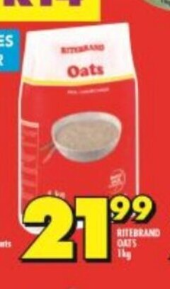 Shoprite Ritebrand Oats 1kg offer
