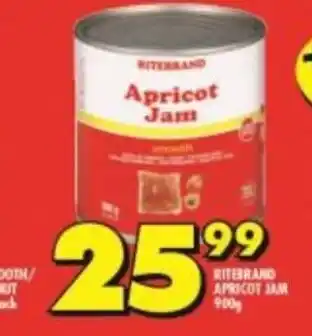 Shoprite Ritebrand Apricot Jam 900g offer