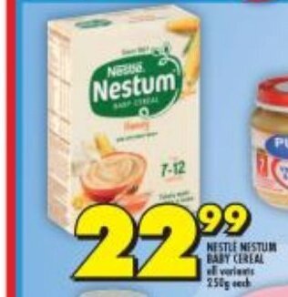 Shoprite Nestle Nestum Baby Cereal All Variants 250g each offer