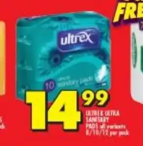 Ultrex Sanitary Pads All Variants