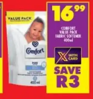 Shoprite Comfort Value Pack Fabric Softener 400ml offer