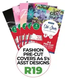 1UP Fashion pre-cut covers A4 asst designs offer