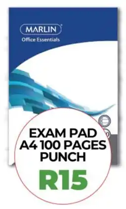 1UP Exam pad A4 100 pages punch offer