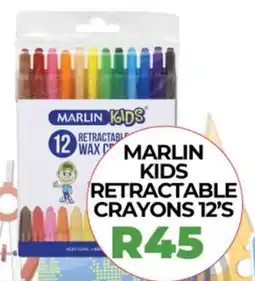 1UP Marlin kids retractable crayons offer