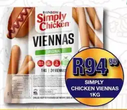Take 'n Pay Rainbow simply chicken viennas offer