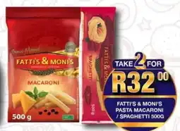 Take 'n Pay Fatti's & moni's pasta macaroni/ spaghetti offer