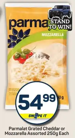 Pick n Pay Hypermarket Parmalat Grated Cheddar or Mozzarella Assorted offer