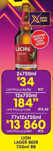 Shoprite Liquor Lion lager beer rb offer