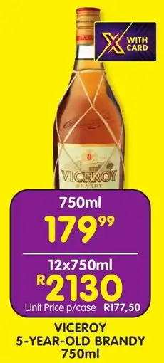 Shoprite Liquor Viceroy 5-year-old brandy offer