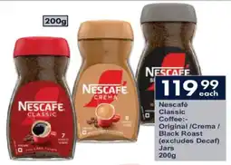 President Hyper Nescafé Classic Coffee Original/ Crema/ Black Roast Jars offer