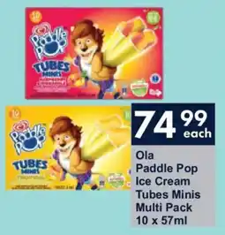 President Hyper Ola Paddle Pop Ice Cream Tubes Minis Multi Pack offer