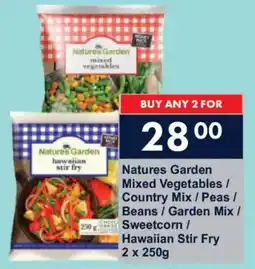 President Hyper Natures Garden Mixed Vegetables/ Country Mix/ Peas/ Beans/ Garden Mix/ Sweetcorn/ Hawaiian Stir Fry offer
